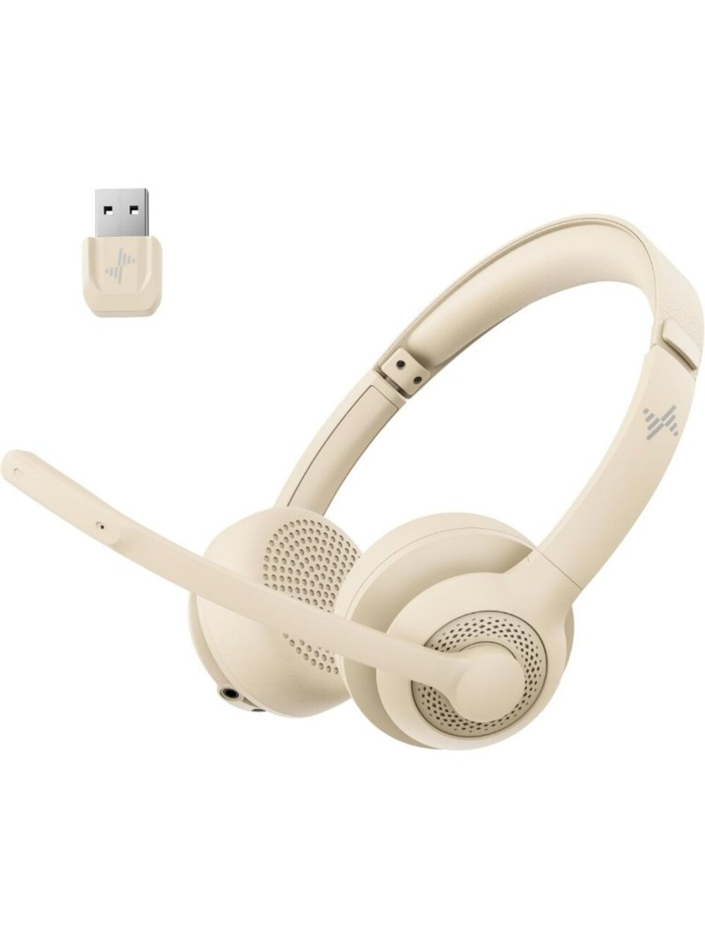 Wireless Bluetooth Headset V5.2 with Noise Cancelling Mic for Video Calls